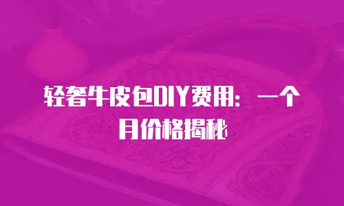 轻奢牛皮包DIY费用：一个月价格揭秘