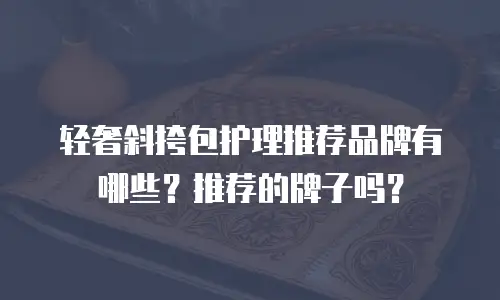 轻奢斜挎包护理推荐品牌有哪些？推荐的牌子吗？