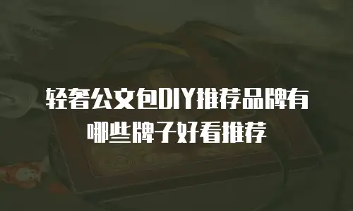 轻奢公文包DIY推荐品牌有哪些牌子好看推荐