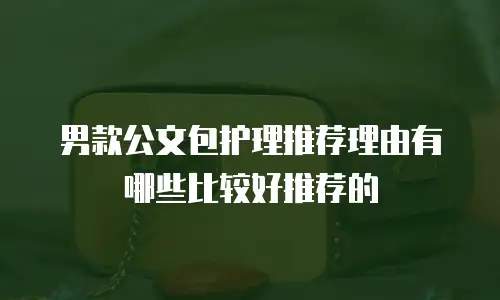 男款公文包护理推荐理由有哪些比较好推荐的