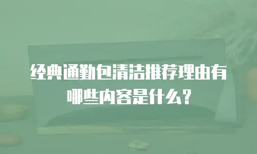 经典通勤包清洁推荐理由有哪些内容是什么？