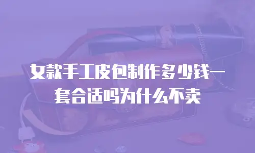 女款手工皮包制作多少钱一套合适吗为什么不卖