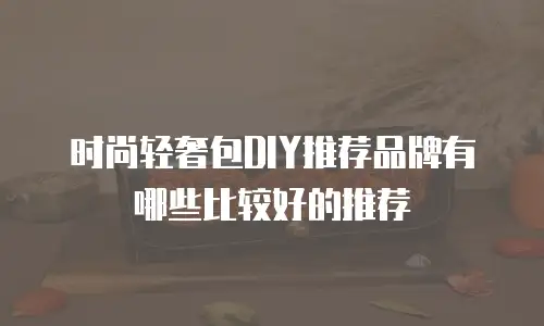 时尚轻奢包DIY推荐品牌有哪些比较好的推荐