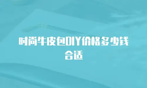 时尚牛皮包DIY价格多少钱合适