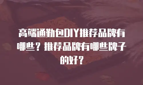 高端通勤包DIY推荐品牌有哪些？推荐品牌有哪些牌子的好？