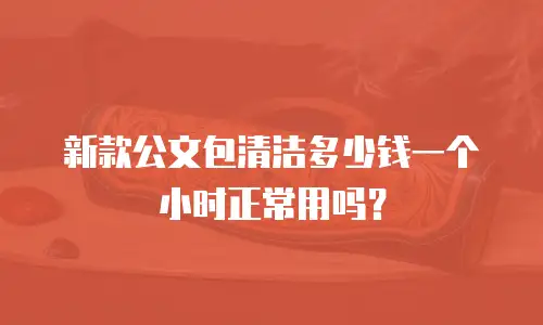 新款公文包清洁多少钱一个小时正常用吗？