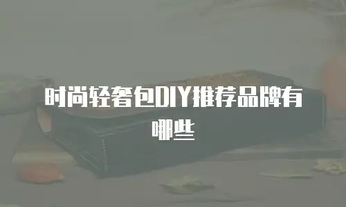 时尚轻奢包DIY推荐品牌有哪些