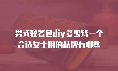 男式轻奢包diy多少钱一个合适女士用的品牌有哪些