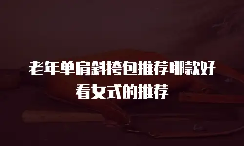 老年单肩斜挎包推荐哪款好看女式的推荐