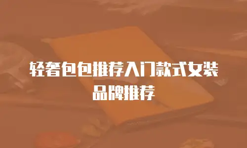 轻奢包包推荐入门款式女装品牌推荐