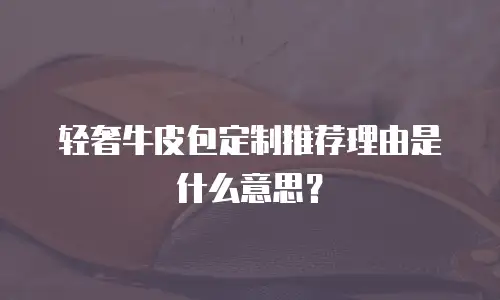 轻奢牛皮包定制推荐理由是什么意思？