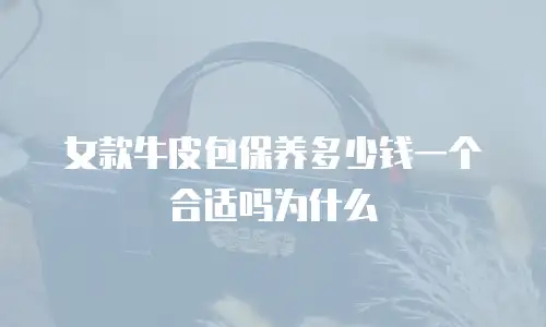 女款牛皮包保养多少钱一个合适吗为什么
