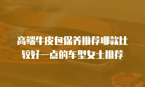 高端牛皮包保养推荐哪款比较好一点的车型女士推荐