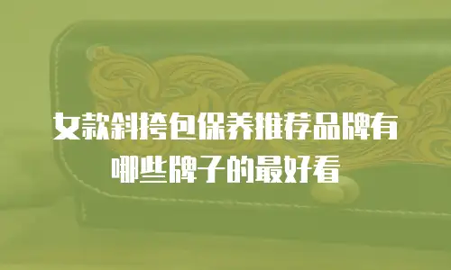 女款斜挎包保养推荐品牌有哪些牌子的最好看