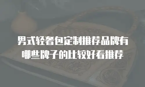 男式轻奢包定制推荐品牌有哪些牌子的比较好看推荐