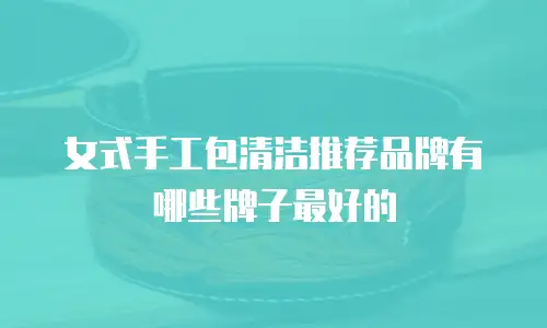 女式手工包清洁推荐品牌有哪些牌子最好的