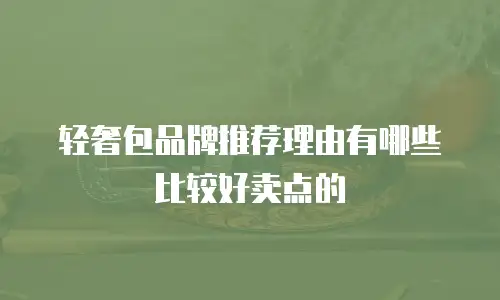轻奢包品牌推荐理由有哪些比较好卖点的