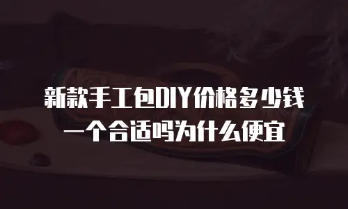 新款手工包DIY价格多少钱一个合适吗为什么便宜