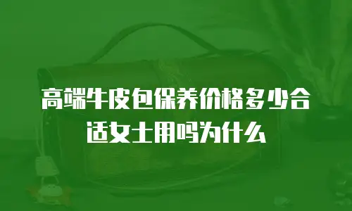 高端牛皮包保养价格多少合适女士用吗为什么