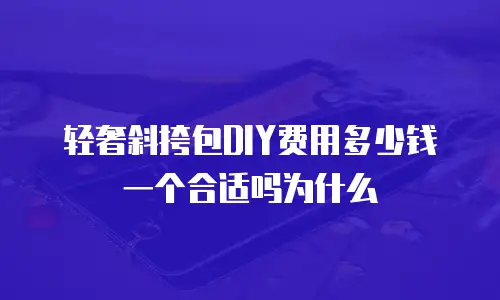 轻奢斜挎包DIY费用多少钱一个合适吗为什么
