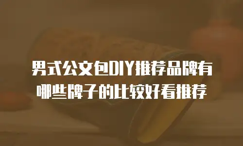 男式公文包DIY推荐品牌有哪些牌子的比较好看推荐