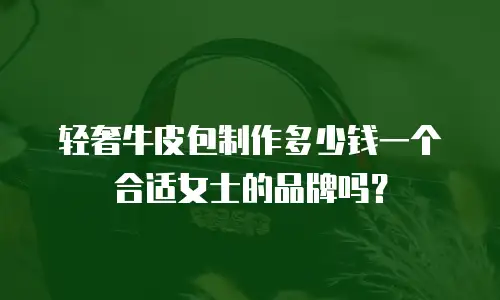 轻奢牛皮包制作多少钱一个合适女士的品牌吗？