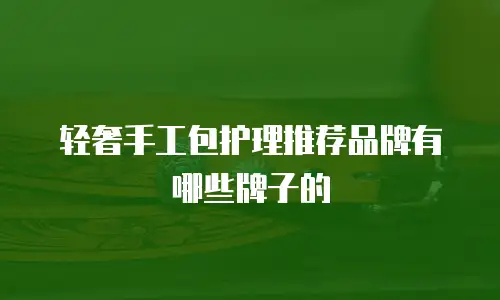 轻奢手工包护理推荐品牌有哪些牌子的