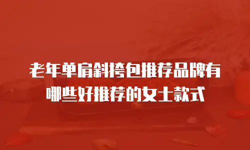 老年单肩斜挎包推荐品牌有哪些好推荐的女士款式