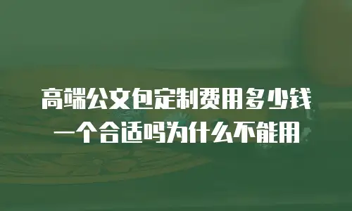 高端公文包定制费用多少钱一个合适吗为什么不能用