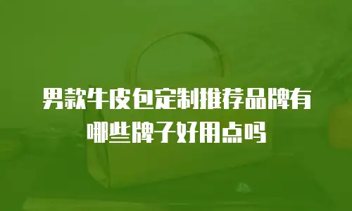男款牛皮包定制推荐品牌有哪些牌子好用点吗