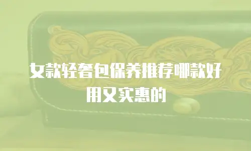 女款轻奢包保养推荐哪款好用又实惠的