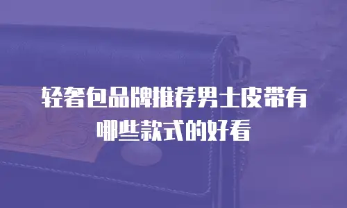 轻奢包品牌推荐男士皮带有哪些款式的好看