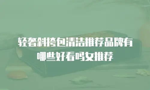 轻奢斜挎包清洁推荐品牌有哪些好看吗女推荐