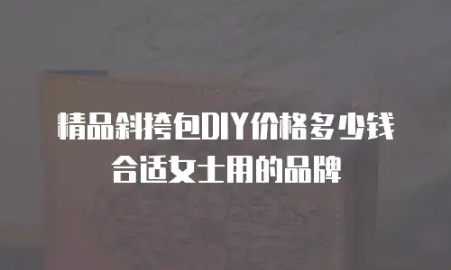精品斜挎包DIY价格多少钱合适女士用的品牌