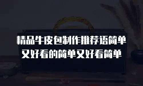 精品牛皮包制作推荐语简单又好看的简单又好看简单