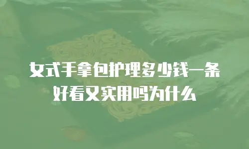 女式手拿包护理多少钱一条好看又实用吗为什么