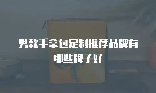 男款手拿包定制推荐品牌有哪些牌子好