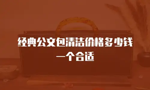 经典公文包清洁价格多少钱一个合适