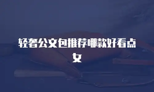 轻奢公文包推荐哪款好看点女