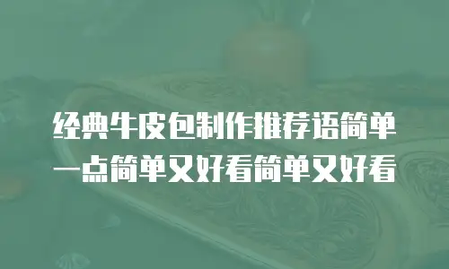 经典牛皮包制作推荐语简单一点简单又好看简单又好看