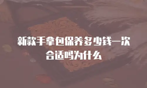 新款手拿包保养多少钱一次合适吗为什么