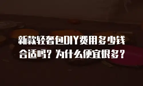 新款轻奢包DIY费用多少钱合适吗？为什么便宜很多？