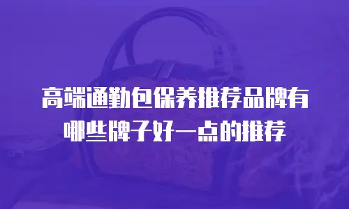 高端通勤包保养推荐品牌有哪些牌子好一点的推荐