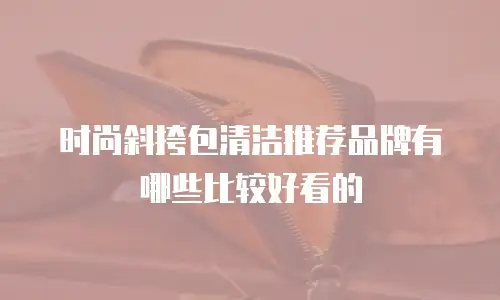时尚斜挎包清洁推荐品牌有哪些比较好看的