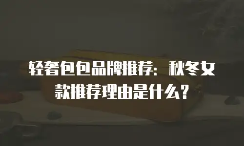 轻奢包包品牌推荐：秋冬女款推荐理由是什么？