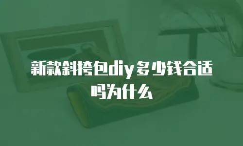 新款斜挎包diy多少钱合适吗为什么