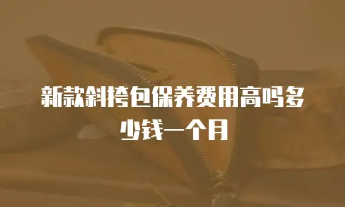 新款斜挎包保养费用高吗多少钱一个月