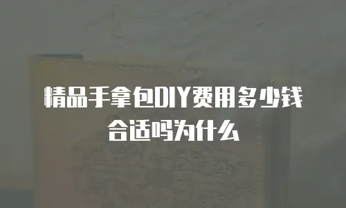 精品手拿包DIY费用多少钱合适吗为什么