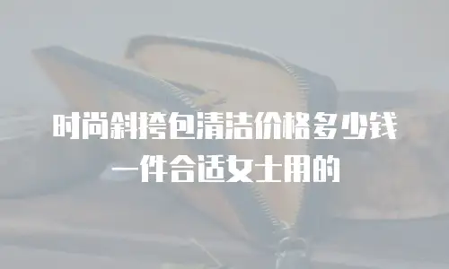 时尚斜挎包清洁价格多少钱一件合适女士用的