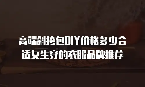 高端斜挎包DIY价格多少合适女生穿的衣服品牌推荐